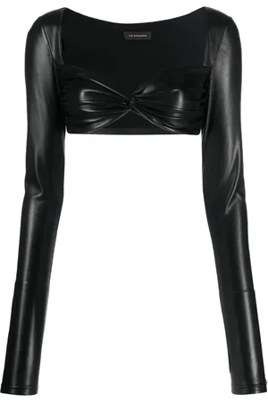 The Andamane Long-sleeve twist bandeau top