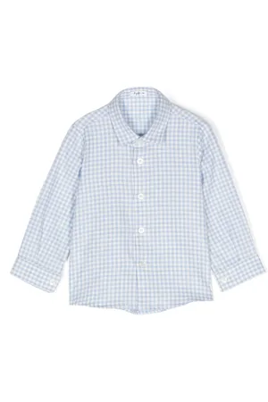 Il gufo Checked cotton shirt