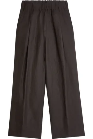 DRIES VAN NOTEN Pleated wide-leg trousers
