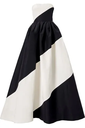 Carolina Herrera Strapless two-tone dress