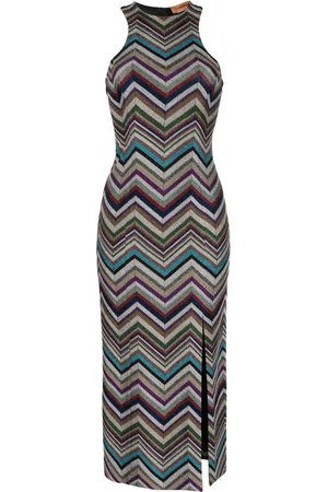 Missoni Chevron-print midi dress