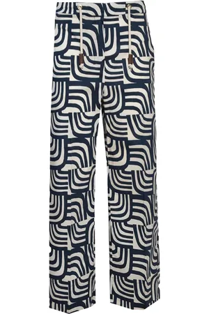 Max Mara Geometric-print trousers