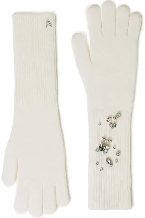 Twin-Set Embroidered knitted gloves