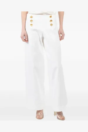 FRANCOISE Buttoned cotton trousers