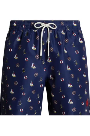 Ralph Lauren Nautical-print swim shorts
