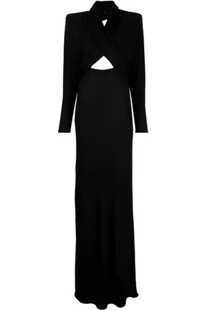 Saint Laurent Hooded cut-out maxi dress