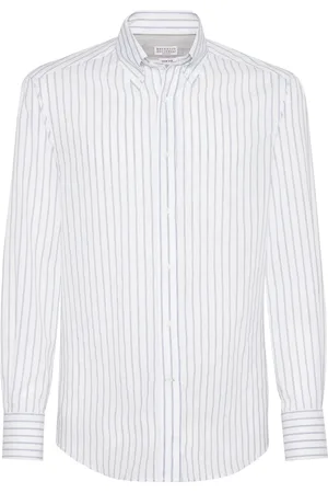 Brunello Cucinelli Striped cotton shirt