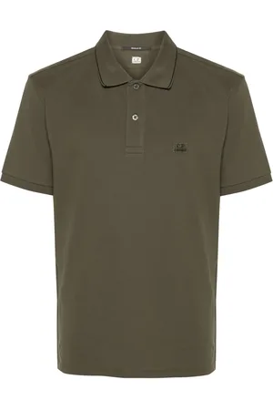 C.P. Company Logo-patch polo shirt