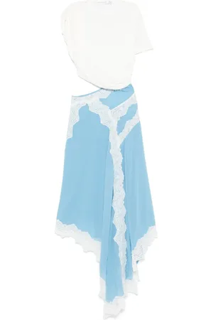 CHRISTOPHER ESBER Lace-detailing midi dress
