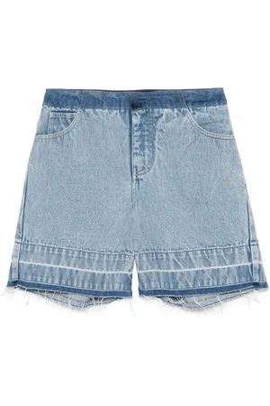 CHRISTOPHER ESBER Deconstruct denim shorts