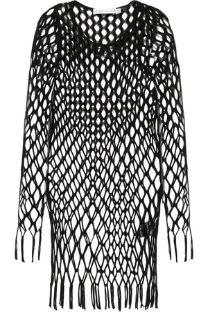 CHRISTOPHER ESBER Knitted mesh mini dress