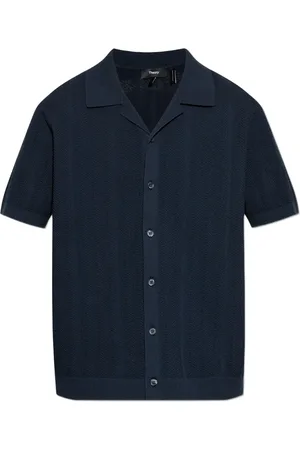 THEORY Textured short-sleeve cardigan
