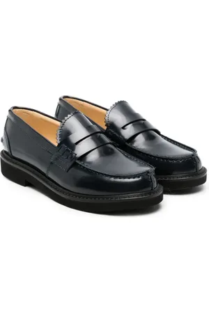 ANDREA MONTELPARE Penny-slot leather loafers