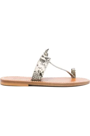 K jacques Leather flat sandals