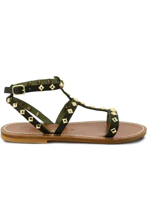 K jacques Arelatepyr studded flat sandals