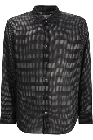 Emporio Armani Geometric-print long-sleeve shirt