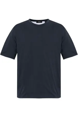 THEORY Contrasting-trim T-shirt