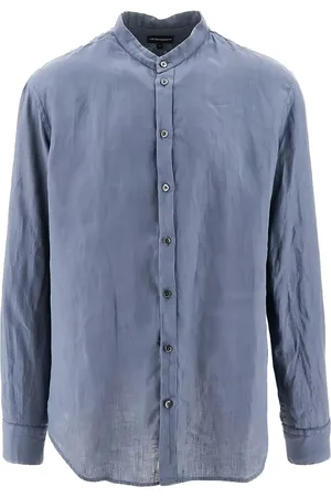 Emporio Armani Collarless long-sleeve shirt
