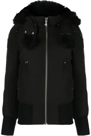 Moose Knuckles Shearling-trim bomber jacket