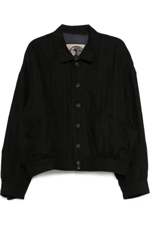 ZIGGY CHEN Striped spread-collar jacket