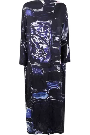 DANIELA GREGIS Abstract-print silk dress