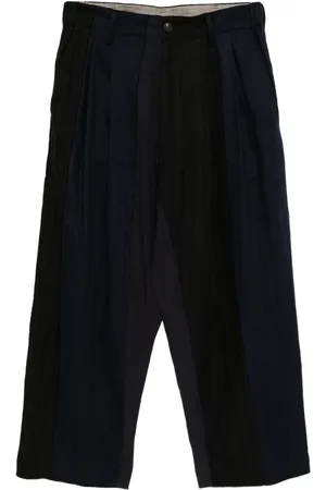 ZIGGY CHEN Collaged wide-leg trousers