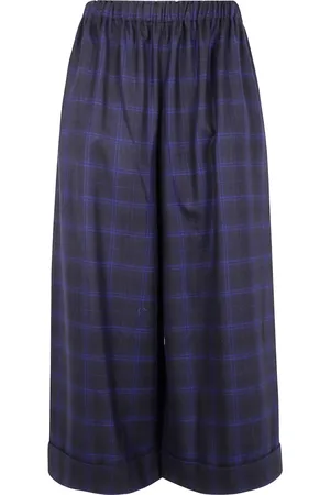 DANIELA GREGIS Tartan cropped trousers
