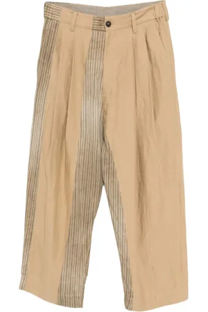 ZIGGY CHEN Collaged wide-leg trousers