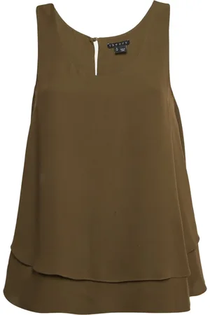 THEORY Pre-owned layered silk tank top