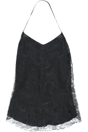 MARC LE BIHAN Cowl-effect lace blouse