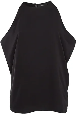 THEORY Off-shoulder silk blouse