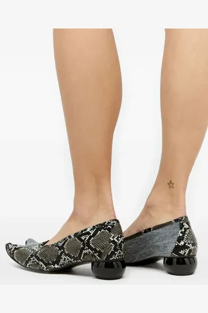 Paula Canovas Del Vas 30mm Diablo snakeskin-print pumps