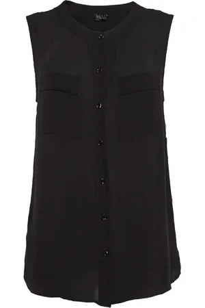 THEORY Sleeveless pockets top
