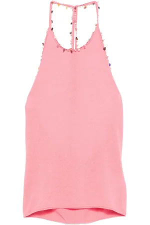 CHRISTOPHER ESBER Beaded halterneck top