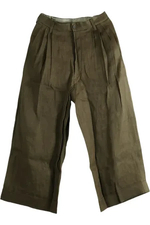 ZIGGY CHEN Pleat-detail linen trousers