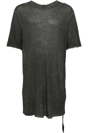 ISAAC SELLAM EXPERIENCE Zip-detailing linen T-shirt