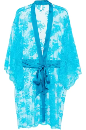 Dolci Follie Lace satin-waist robe
