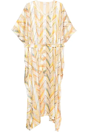Dolci Follie Chevron-pattern kaftan