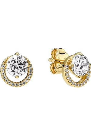 PANDORA Earrings - Funkelnder Runder Strahlenkranz Ohrringe - - Earrings for ladies