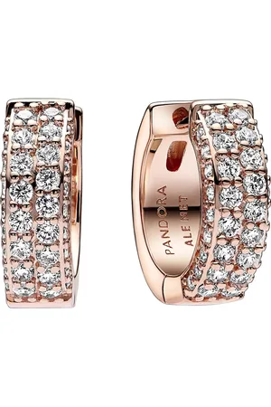 PANDORA Earrings - Timeless Pavé Double-row - - Earrings for ladies