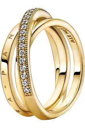 PANDORA Rings - Dreifach gekreuzter Pavé-Ring - - Rings for ladies