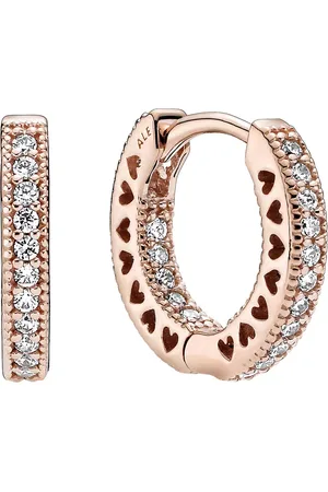 PANDORA Earrings - Pavé-Herz Ohrringe - - Earrings for ladies