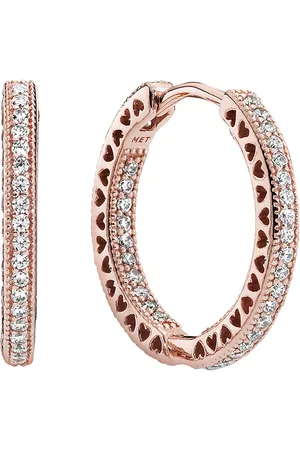 PANDORA Earrings - Funkeln und Herzen Creolen - - Earrings for ladies
