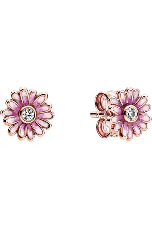 PANDORA Earrings - Rosafarbene Gänseblümchen Ohrringe - - Earrings for ladies