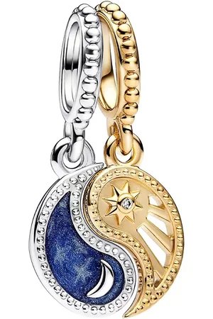 PANDORA Pendants & Charms - Two-tone Splittable Sun & Moon Dangle Charm - - Pendants & Charms for ladies