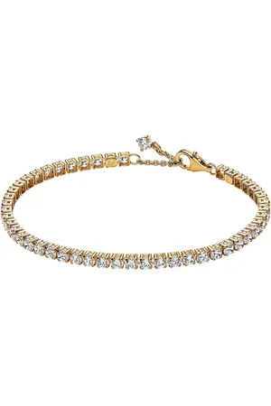 PANDORA Bracelets - 14k -plated bracelet withcubic zirconia - - Bracelets for ladies