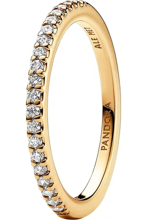 PANDORA Rings - 14k -plated ring withcubic zirconia - - Rings for ladies