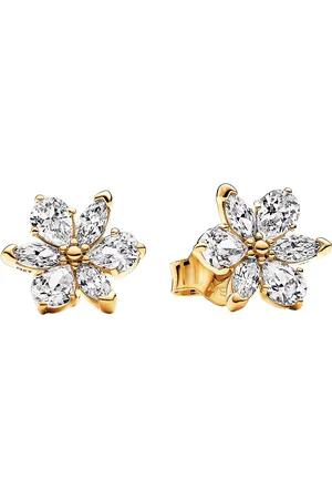 PANDORA Earrings - Herbarium cluster 14k -plated stud earrings wi - - Earrings for ladies
