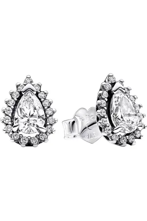 PANDORA Earrings - Sterling stud earrings withcubic zirconia - - Earrings for ladies