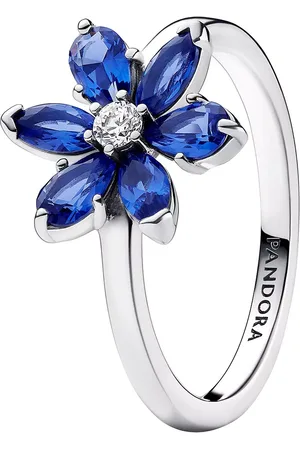 PANDORA Rings - Herbarium cluster sterling silver ring with prince - - Rings for ladies